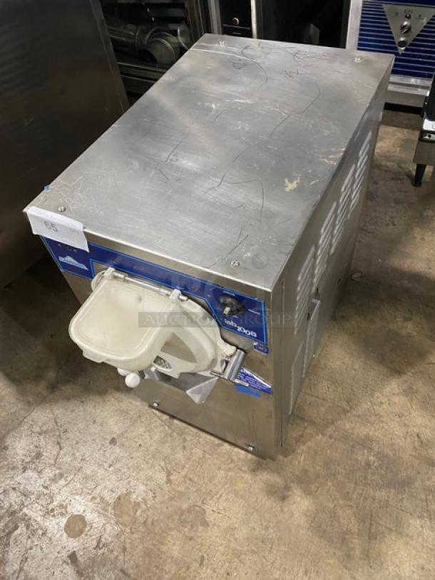 Carpigiani Lab 100B Series ice cream batch freezer, stainless steel, 4 qt. capacity, electric 208V, model LB100B, air-cooled.