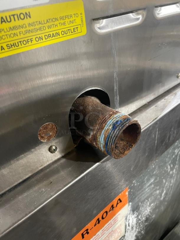 Cleveland Range Steam Craft Series 21CET8 electric convection steamer. Visible labels with installation cautions. Model 21CET8.