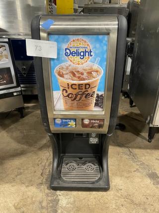 Creamiser! 2018! Late Model!  Commercial Black Electric Powered Countertop Twin Iced Coffee Dispenser Machine! With Drip Tray! Model: 220 SN: CP220-016441!  110V! - Item #1199691