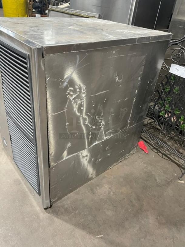Hoshizaki KM-320MAH stainless steel ice maker, commercial grade, electric-powered, 115V, 1 phase, used condition.
