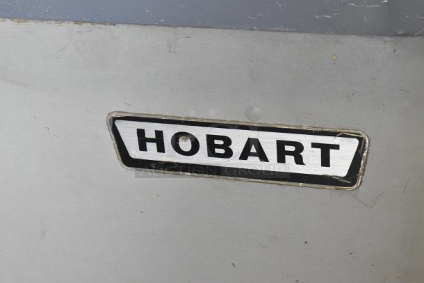 Hobart D3-40 floor-style 40 qt dough mixer with stainless steel bowl, guard, dough hook, and paddle. 120V, 1 Phase.