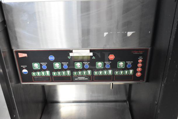 Grindmaster GB5M5 stainless steel commercial countertop cappuccino machine. Features control panel and fast flow technology.