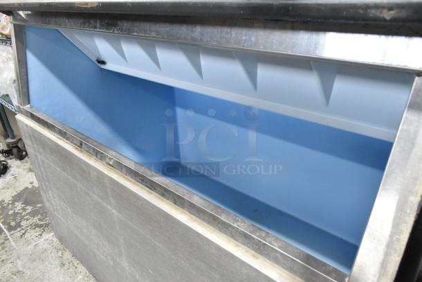 Hoshizaki KM-1340MRH stainless steel commercial ice head on ice bin, 208-230 volts, 1 phase, excellent condition.