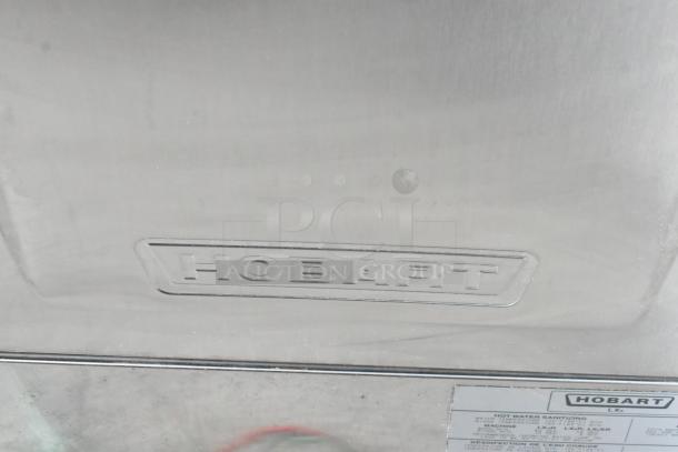 2016 Hobart LXER dishwasher, stainless steel, commercial undercounter model. Voltage: 120/208-240. Phase: 1.