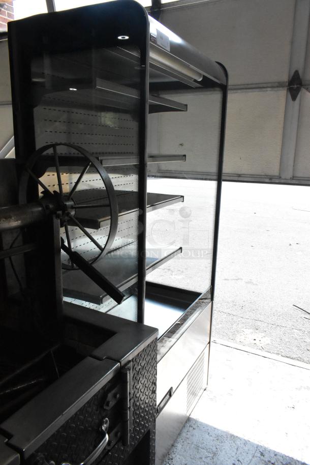 Sifa GAEP6L096N0710 metal commercial reach-in merchandiser with shelves, 220-240V, 1 phase, in excellent condition.