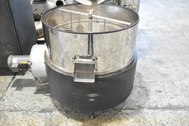 US Roaster Corp metal commercial roaster/smoker, natural gas powered, 208-230/460 volts, 3 phase, industrial condition.