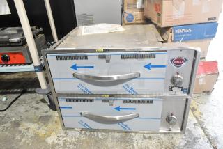 BRAND NEW Wells RW26HD stainless steel 2-drawer warming drawer, 120V, 1 phase; scratch and dent condition.