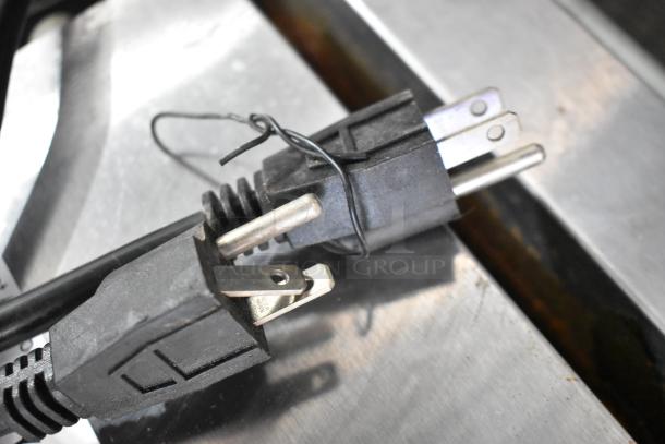 Power cord for Avantco 177P84 Stainless Steel Commercial Countertop Double Panini Press. 120 Volts, 1 Phase.