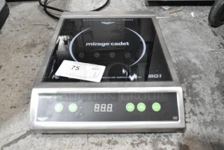 Vollrath 59300 Mirage Cadet stainless steel induction range, 120V, single burner, digital display, in good condition.