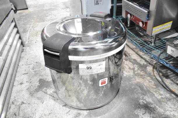Brand new Town 56919NF electric rice warmer, 92 cup capacity, stainless steel, scratch and dent condition, 120V, 1 phase.