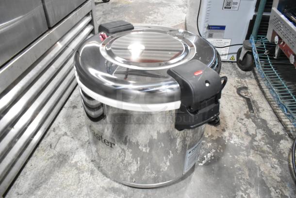Brand new Town 56919NF stainless steel 92-cup electric rice warmer, 120 volts, minor scratches visible.