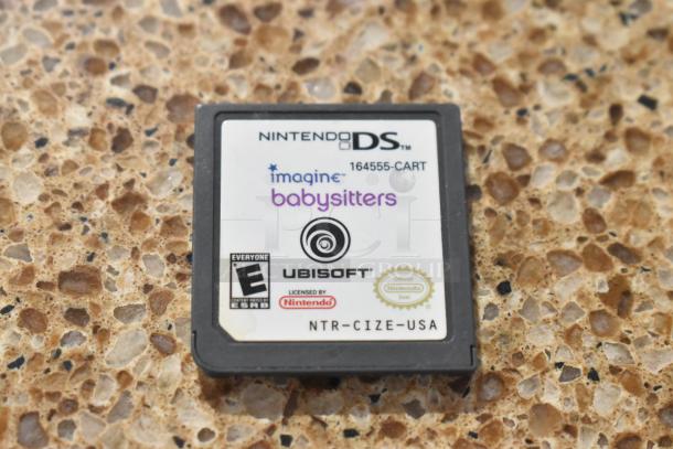 Nintendo DS Imagine Babysitters game cartridge, Ubisoft, rated E, NTR-CIZE-USA, good condition, official seal.
