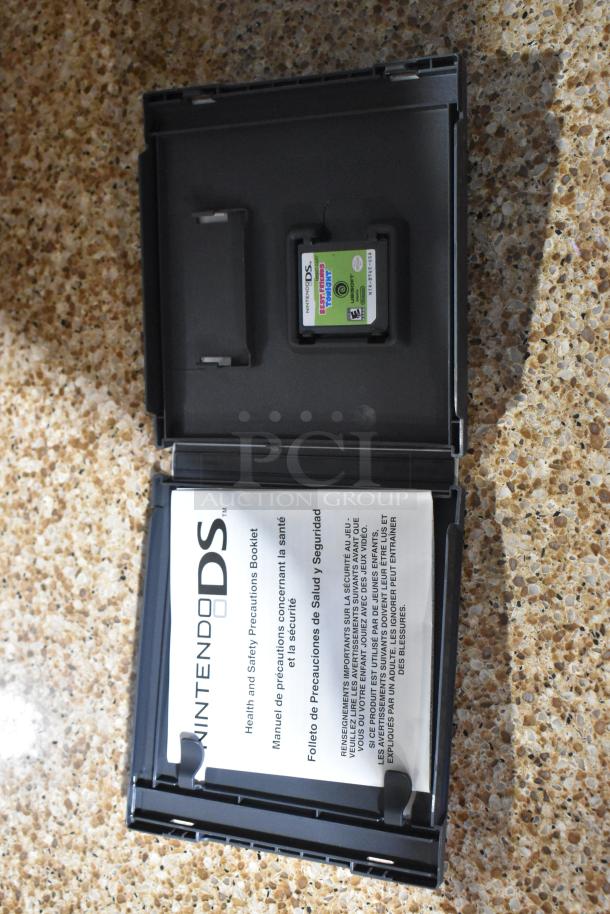 Nintendo DS Best Friends Tonight game in case with safety booklet visible.