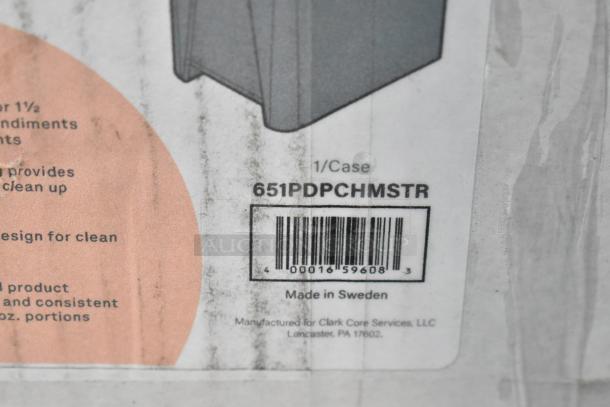 "ServSernse 651PDPCHMSTR Condiment Dispenser, 1.5-gallon, plastic pouch, 16 mm fitment, made in Sweden, new condition."