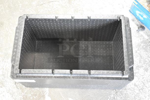 19 black polyfoam insulated portable coolers. Sturdy, lightweight, excellent condition. Ideal for temperature control.