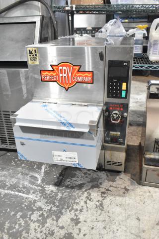 Perfect Fry Company PFA720 ventless fryer, stainless steel, electric, 240V, commercial countertop model, good condition.