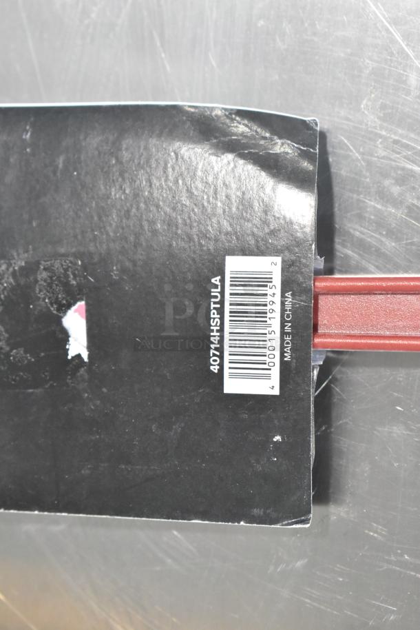 3 new scratch and dent spoonulas with heat-resistant silicone blades, models 40714HSPNULA, 40714HSPTULA, 40710HSPTULA.