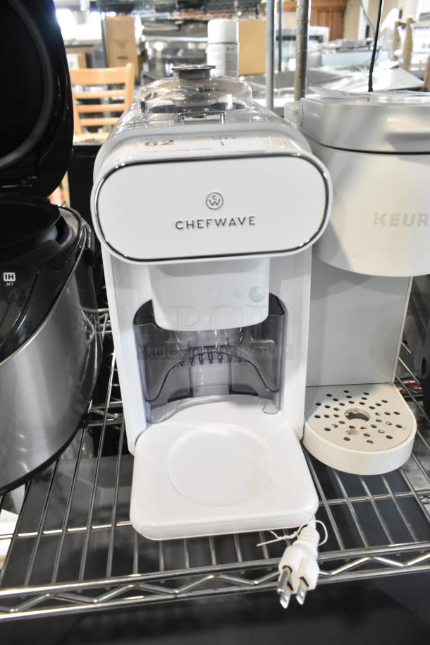 Chefwave CW-NMM Non Dairy Milk Maker, white, countertop model in excellent condition, 120V, 1 Phase.