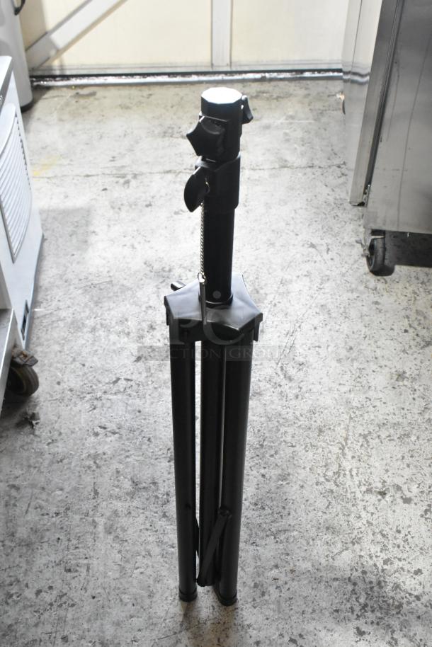 Lifestyle LS-HEAT-BLACK infrared patio heater with tripod stand, 120V, 1 phase, black finish, in good condition.