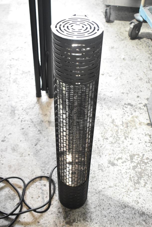 Lifestyle LS-HEAT-BLACK infrared electric patio heater on tripod stand, black finish, 120 volts, 1 phase.