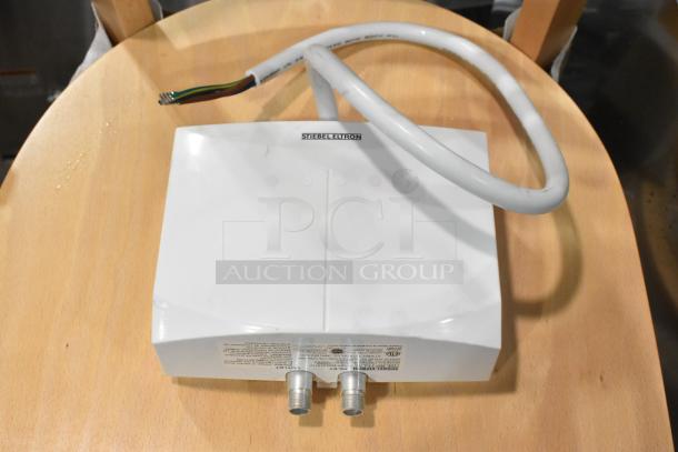 BRAND NEW SCRATCH AND DENT! Stiebel Eltron Mini 3.5-1, tankless electric water heater, minor cosmetic damage.