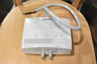 BRAND NEW SCRATCH AND DENT! Stiebel Eltron Mini 3.5-1, tankless electric water heater, minor cosmetic damage.