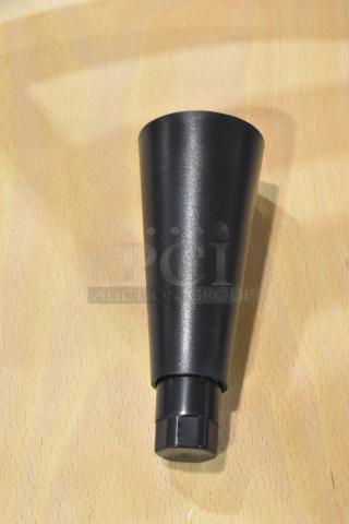 BRAND NEW Hatco AP63-20034F25 black leg, slight scratch and dent, sleek design, ideal for replacements and upgrades.