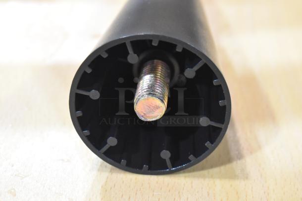 BRAND NEW Hatco AP63-20034F25 black leg, scratch and dent, cylindrical with threaded metal rod, black finish.