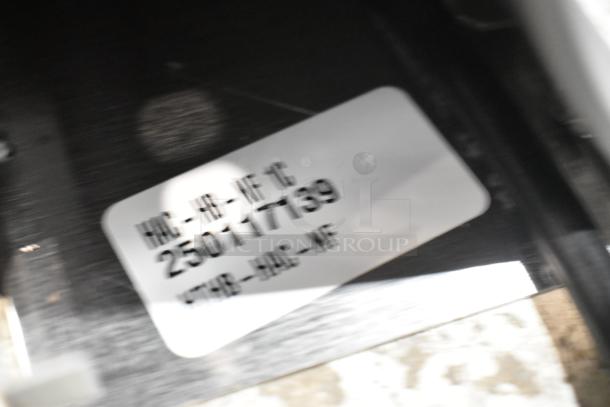 Water bottle filling attachment for fountain, new scratch and dent. Label shows model: HHC-HB-NF-10C, ID: 250117189. 