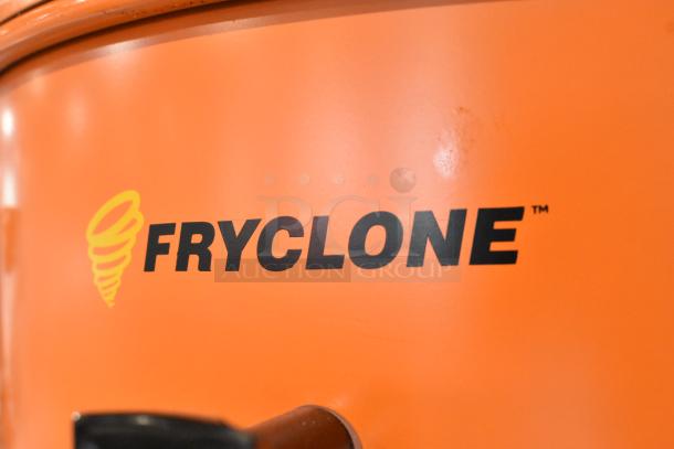Brand new Fryclone Smart Pail, 7-gallon, orange utility oil pail, model 259SMRTPL. Slightly scratched.