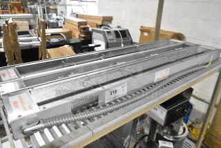 BRAND NEW 2024 ServIt 423SW48TLHDBLA 48" lighted double strip warmer, dual toggle controls, 120V, 1 phase, scratch and dent.