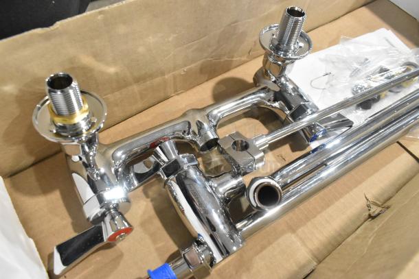 BRAND NEW Fisher 34410 Pre-Rinse Faucet in box, includes 12" wall bracket, 16" riser, 12" swing nozzle, 36" hose.