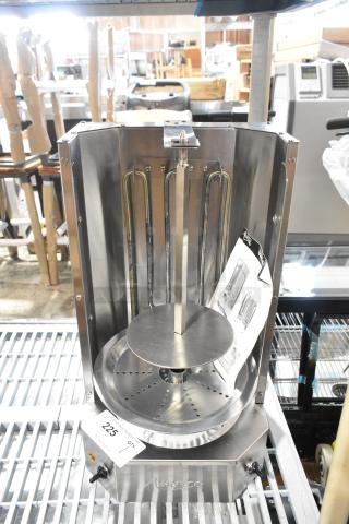 BRAND NEW SCRATCH AND DENT! 2024 Avantco 177VBE101A Stainless Steel Electric 20 lb. Vertical Broiler. 120 Volts, 1 Phase. - Item #1198684