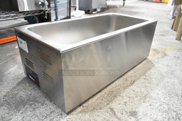 Brand new ServIt 423FW150L electric countertop food warmer, 12"x27", digital controls, 120V, scratch and dent.