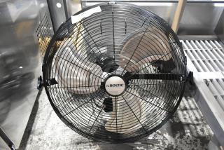New Boltic VF-20WLF 20" wall-mounted fan, 3-speed, 120V, 1 phase, scratch and dent, model logo visible on center.