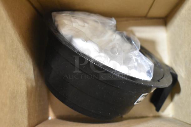 Brand new Bunn VLPF coffee brewer component in box, includes poly brew basket wrapped in plastic. Scratch and dent condition.