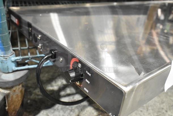 Brand new 2024 ServIt 423HSW2054 54" stainless steel heated shelf warmer, scratch and dent, 120V, single phase.