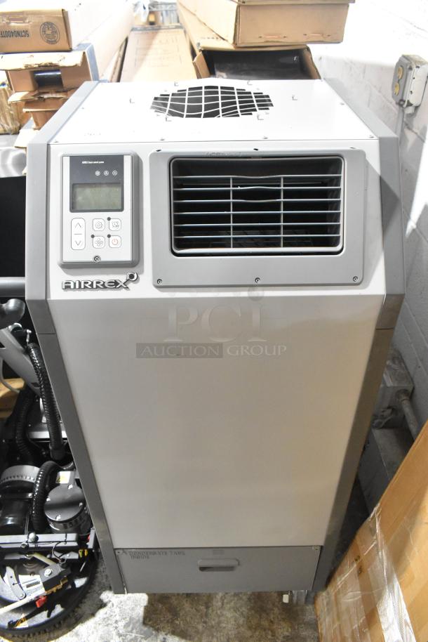 Airrex AHSC-18P 1.5 Ton Portable Air-Cooled Heat Pump, new scratch and dent condition, 16,800 BTU, on commercial casters.