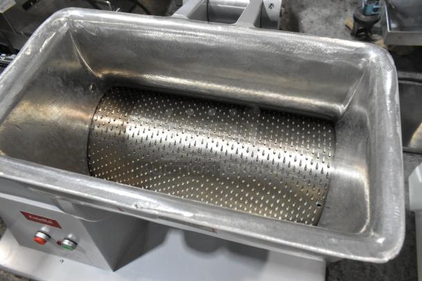 Brand new Estella 348CG4 metal commercial cheese grater, 8 lb./minute, 220V, 3-phase, scratch and dent condition.