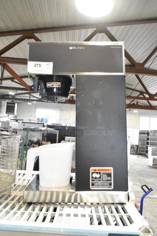 BRAND NEW SCRATCH AND DENT! 2025 Bunn 33200.0010 VPR-APS Stainless Steel Pourover Airpot Coffee Brewer w/ Poly Brew Basket and Pitcher. 120 Volts, 1 Phase. - Item #1198846