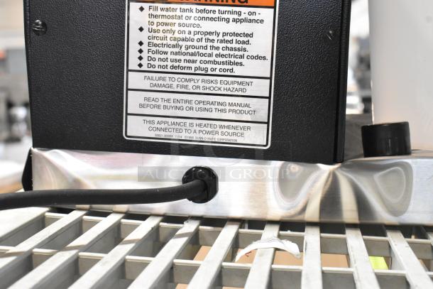 BRAND NEW Bunn VPR-APS Pourover Airpot Coffee Brewer with warnings and connection details shown. 120 volts, 1 phase.