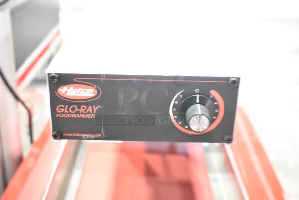Hatco GRFF Glo-Ray French Fry Warmer, stainless steel, 12 3/8" x 24", 120V, new scratch and dent condition, temperature dial.