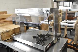 Brand new 2024 ServIt 423SW24TLCPA 24" lighted strip warmer, single toggle control, cord included, 120V, 1 phase.