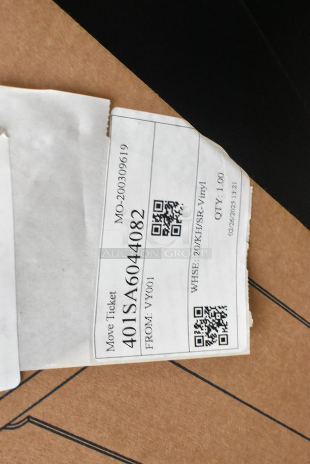Kason® Easimount Strip Curtain sets, brand new condition, five variations for door widths 33"-44", visible product label.