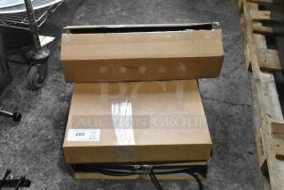 Two new scratch and dent items, including a bottle filling attachment for Elkay water fountain and a box of parts.