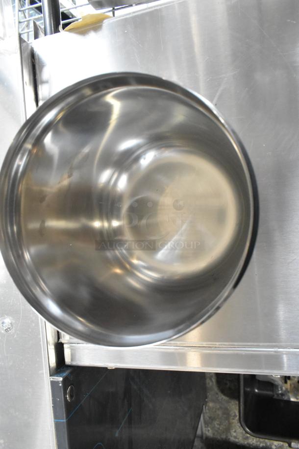 Stainless steel inset jar, 3 qt capacity, new condition, part of an auction lot of 8 scratch and dent items.
