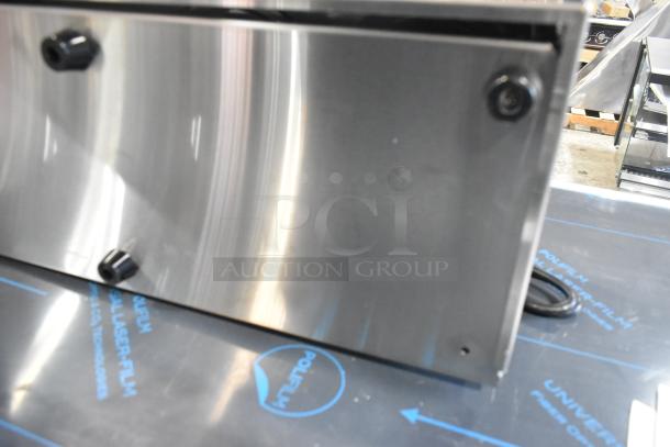 Brand new 2024 Carnival King 382CDPW3 stainless steel triple cone dip warmer, minor scratches, 3 Qt., 120 Volts, 1 phase.
