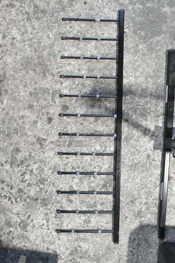 BRAND NEW Jack Stack Master of Space black metal rack pieces by Garland, scratch and dent condition.