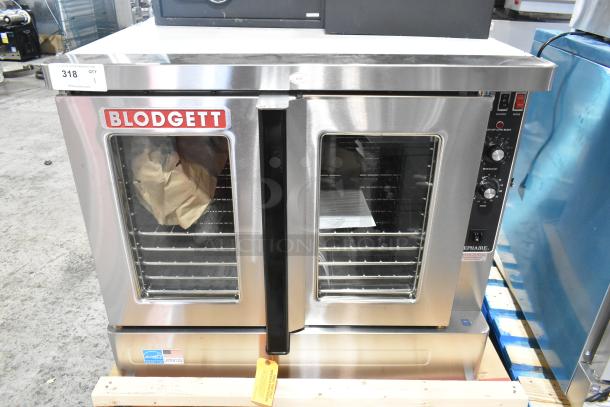 2024 Blodgett ZEPHAIRE-200-E stainless steel convection oven, view-through doors, metal racks, thermostatic controls, new.