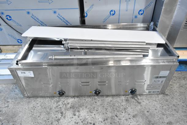 Brand new Avantco 177STE3S stainless steel steam table, 2024 model, three-pan capacity, scratch and dent, 120V, 1 phase.